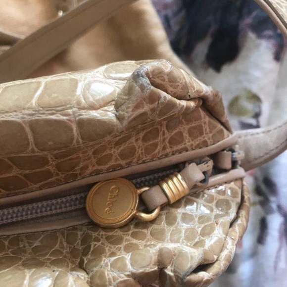 Vintage Chloe beige Alligator handbag - Picture 6 of 6